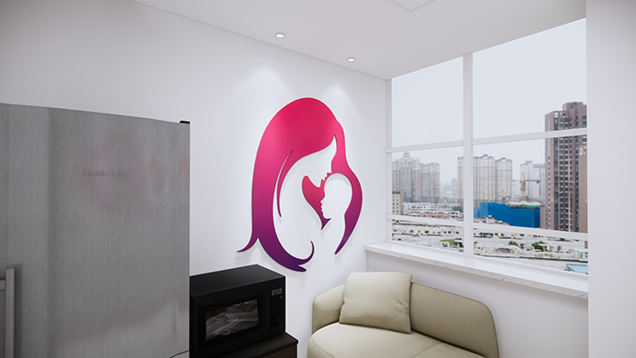 母嬰室文化墻設(shè)計